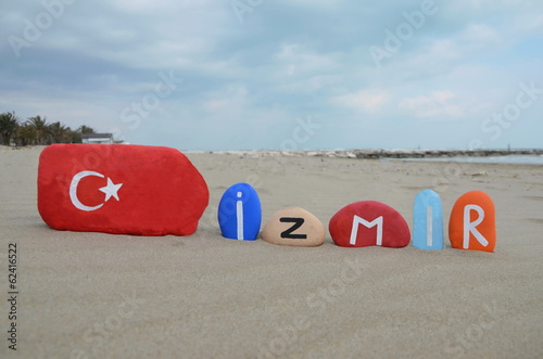 Izmir, Smirne,  Turkey, souvenir on colourful stones photo