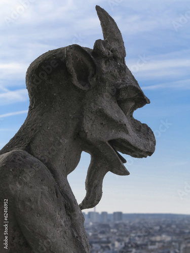 Chimera on Notre Dame Cathedral’s balcony