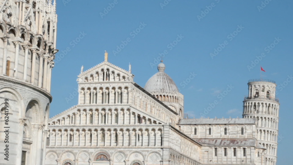the Tower of Pisa and the Duomo cathedral, Tuscany, Italy the Tower of Pisa and the Duomo cathedral, Tuscany, Italy