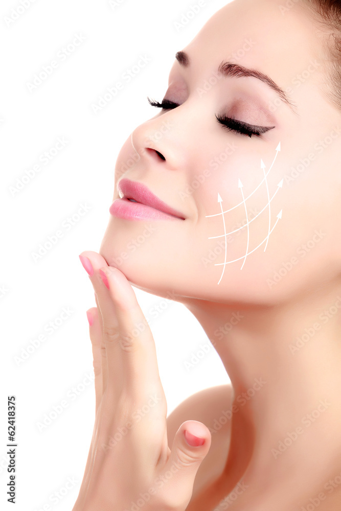 Young female with clean fresh skin Young female with clean fresh skin