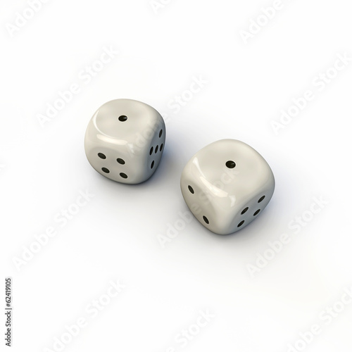 white dices