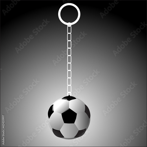 soccer ball on a fob