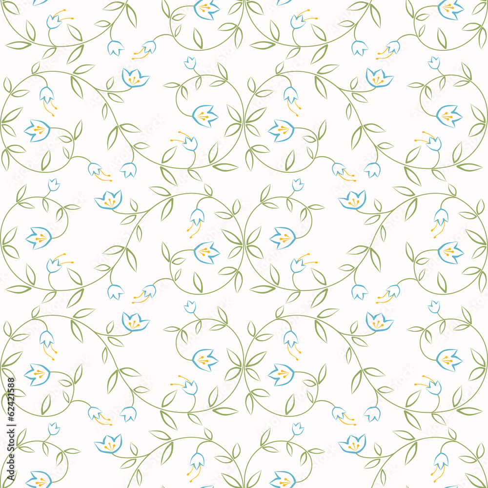 Obraz premium Easy Flowers Seamless