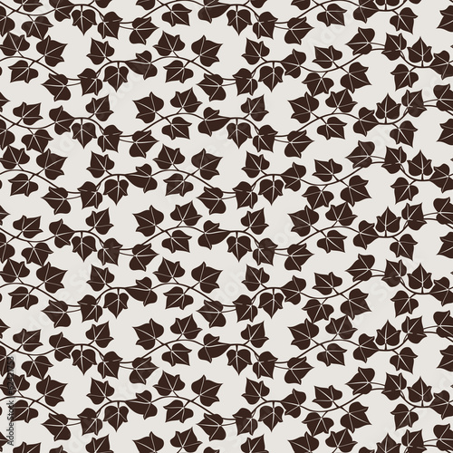 Seamless Pattern With Ivy Leaves