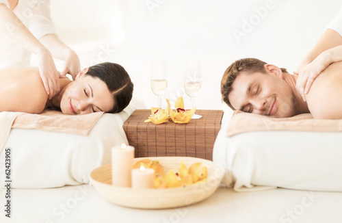 couple in spa