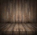 wooden floor and wall