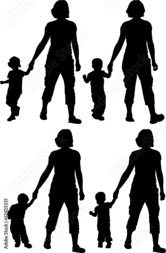 woman with child