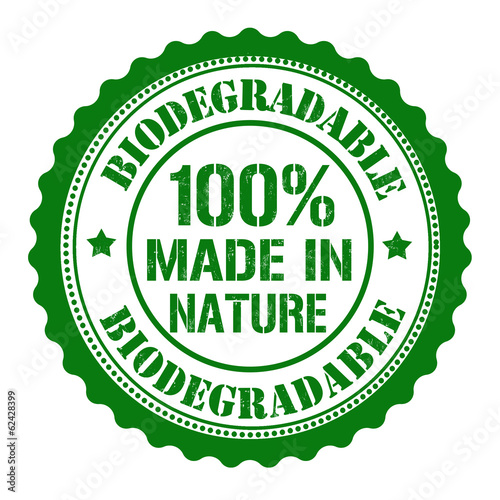 Biodegradable stamp