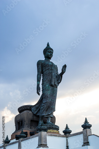 Walking Buddha Statue