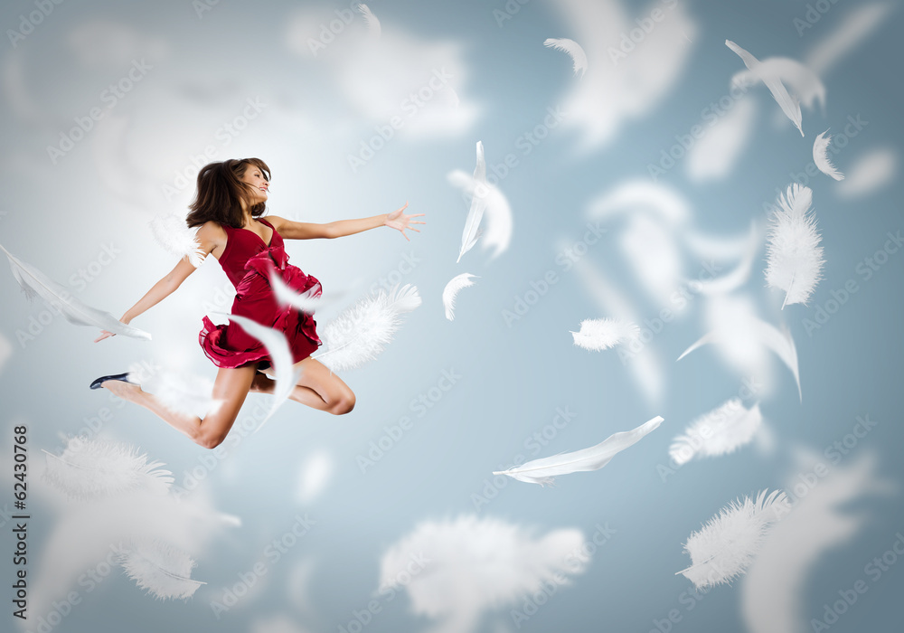Jumping woman Jumping woman