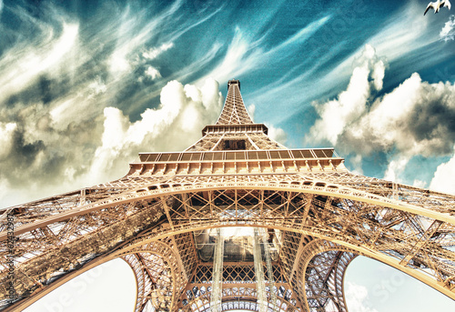 Beautiful view of Eiffel Tower in Paris © jovannig
