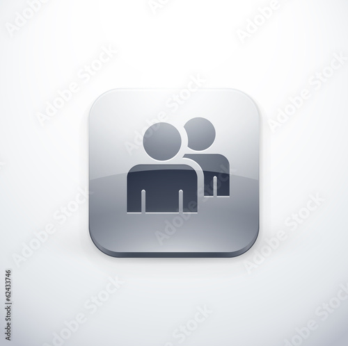 icône bouton internet contact personnage groupe