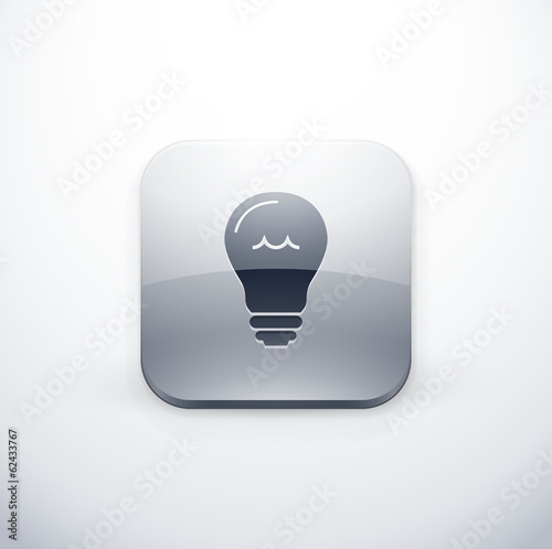 icône bouton internet ampoule idée