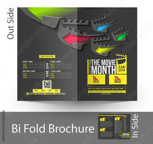 The Movie Month Bi-Fold Brochure Design