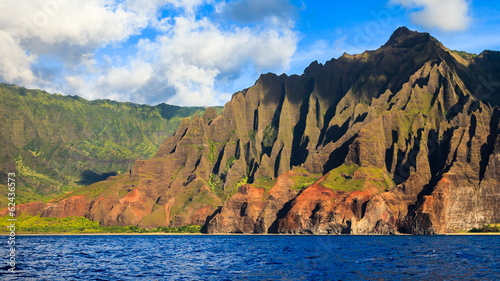 Beautiful Napali Coast Mountains