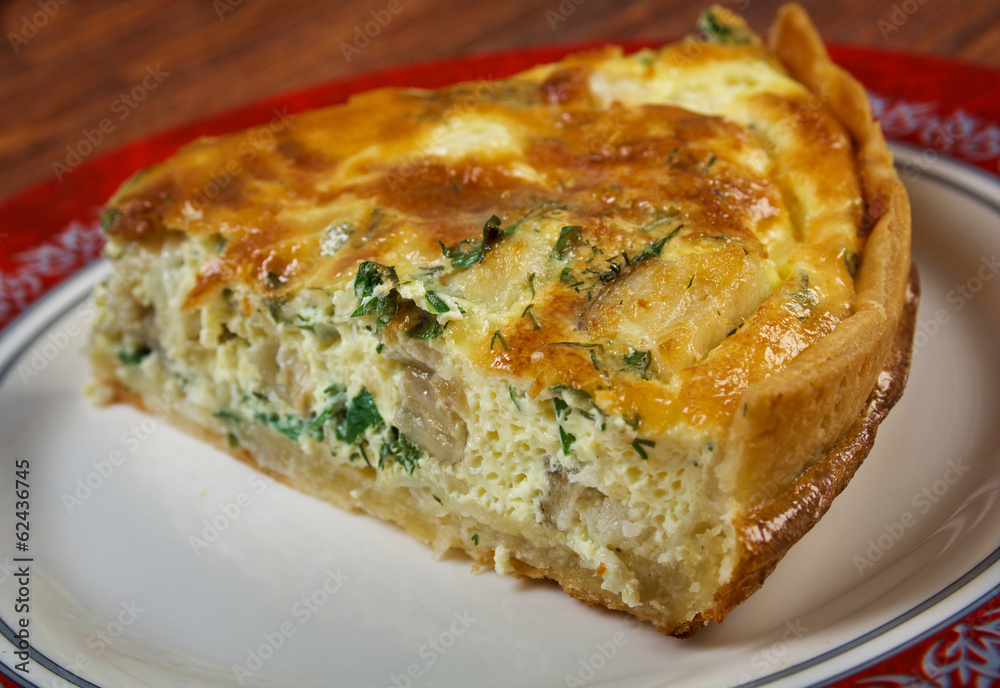 quiche with halibut quiche with halibut