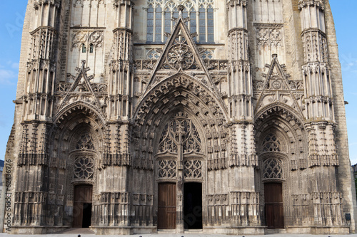 Gothic cathedral of Saint Gatien in Tours, Loire Valley France