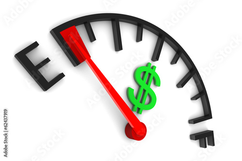 Money Gauge Empty