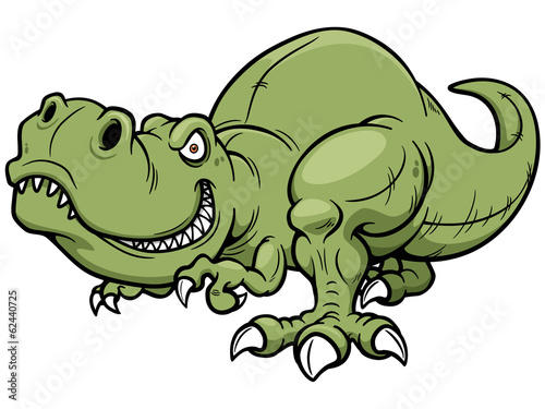 Vector illustration of Cartoon dinosaur