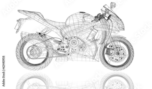 bike, motorcycle, 3D model