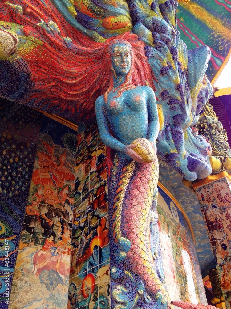 Fototapeta premium art at temple wat baan rai Thailand