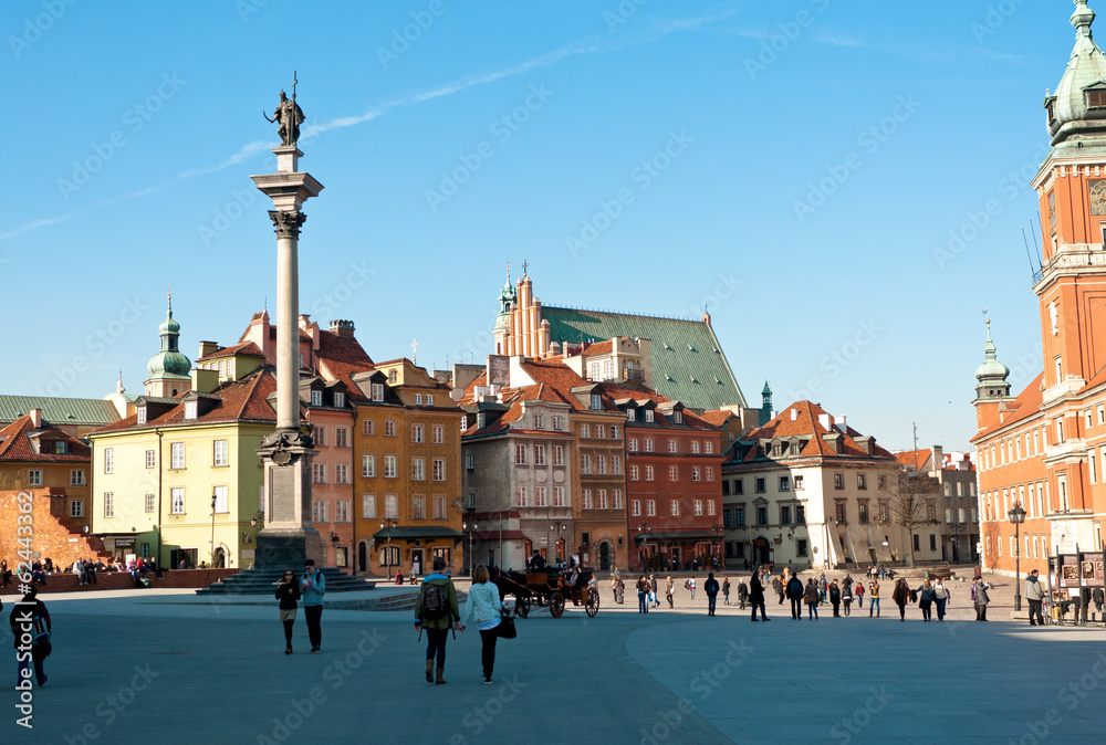 Old town in Warsaw, Poland.