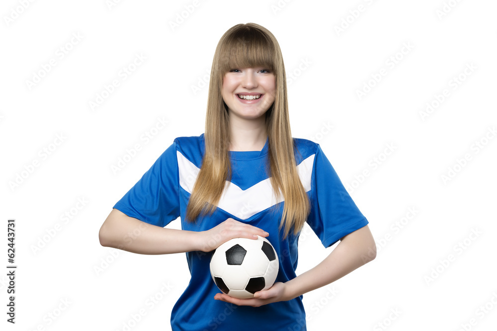 Girl with football