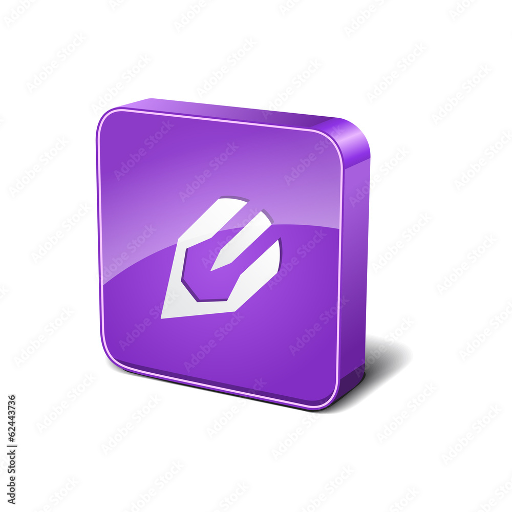 Writting 3d Rounded Corner Violet Vector Icon Button Writting 3d Rounded Corner Violet Vector Icon Button