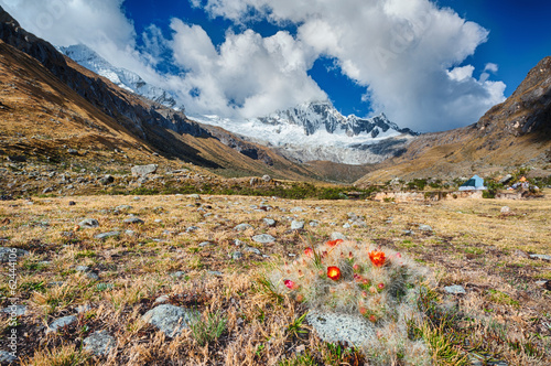 View of Paso Punta Union on 4750m photo