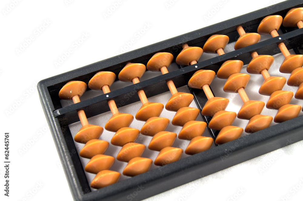Japanese abacus isolated on white background. Japanese abacus isolated on white background.