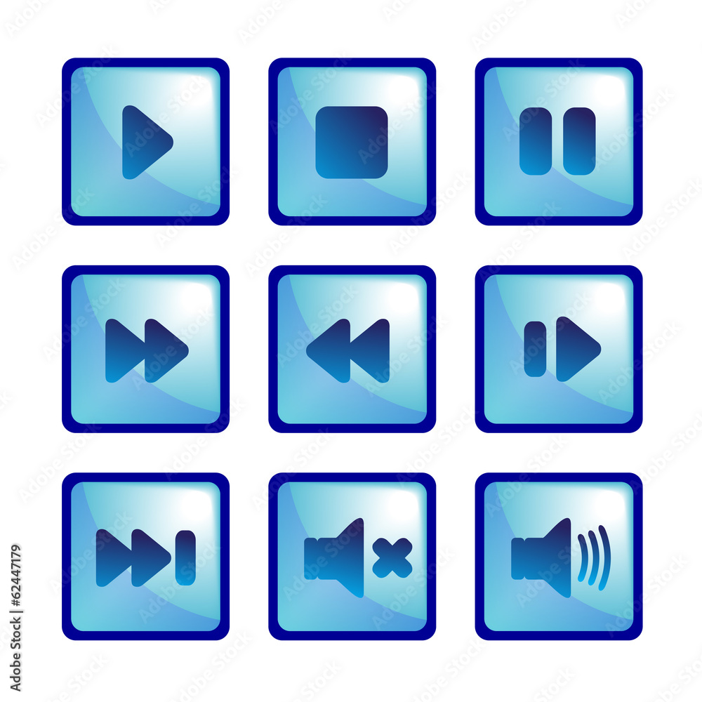 icon for audio player and video player icon for audio player and video player