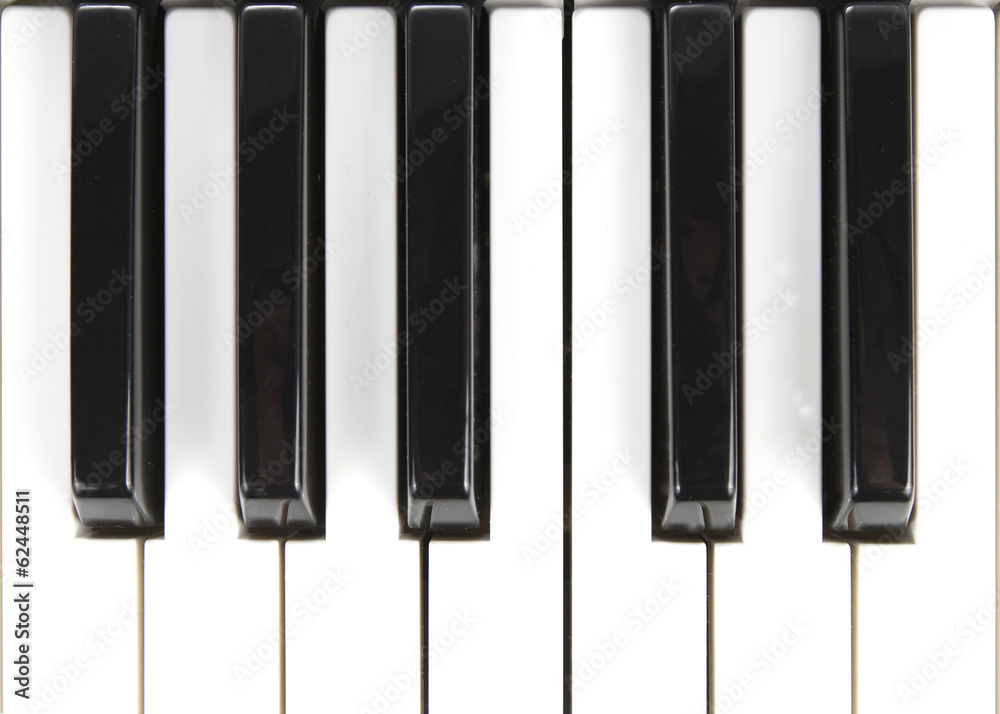 Naklejka premium Key Piano Top view
