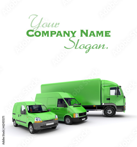 Transportation fleet in green