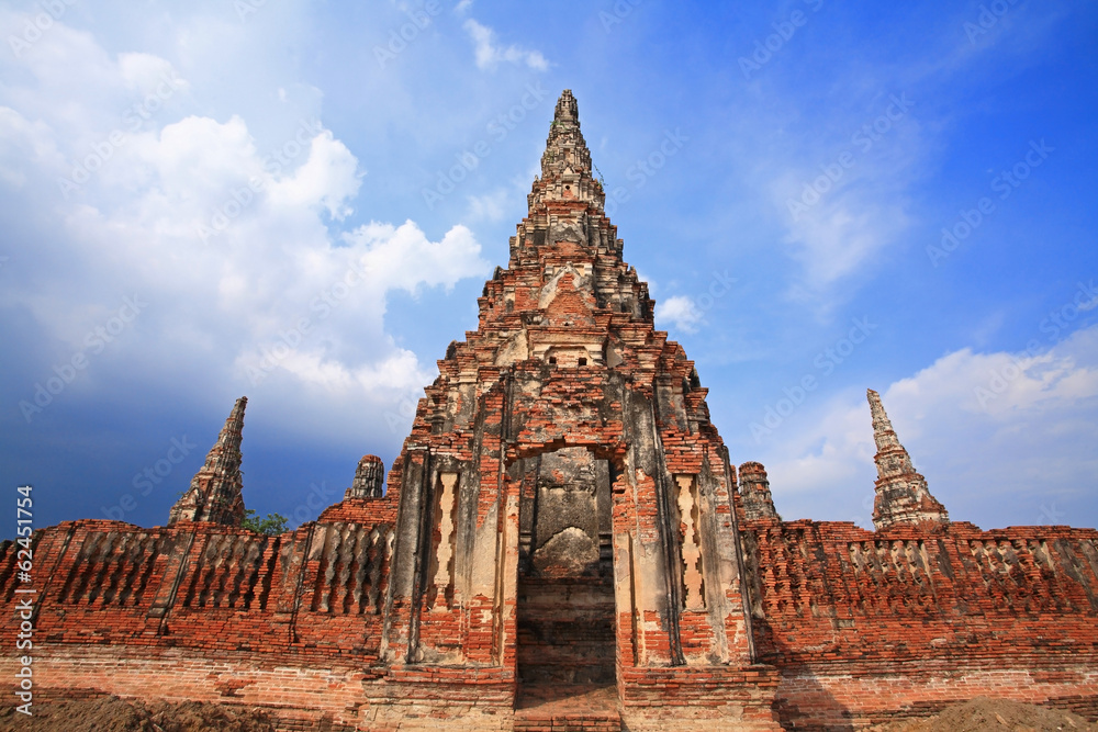 Ancient temple and pagoda of Wat Chaiwattanaram