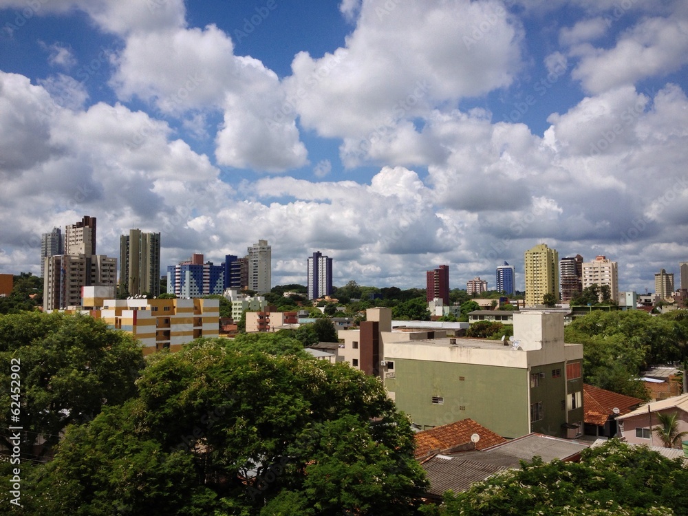 Fototapeta premium Skyline of Foz do Iguaçu, Brazil
