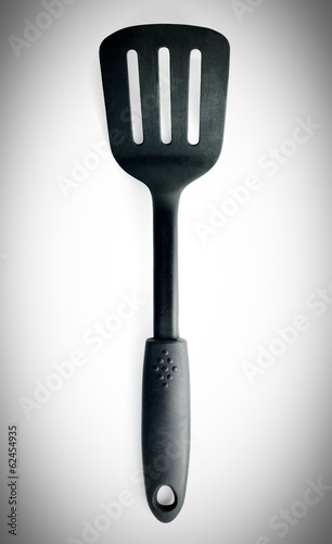 top view spatula isolated on a white background