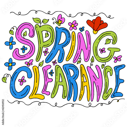 Spring Clearance Message