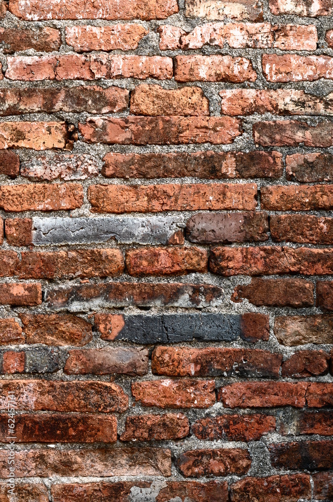 Naklejka premium Brick wall - an ancient