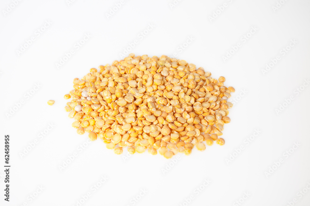 Yellow peas grain