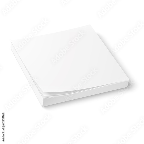 White paper block template.