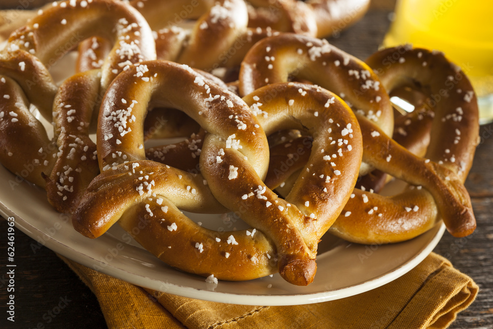 Homemade Soft Pretzels with Salt Homemade Soft Pretzels with Salt