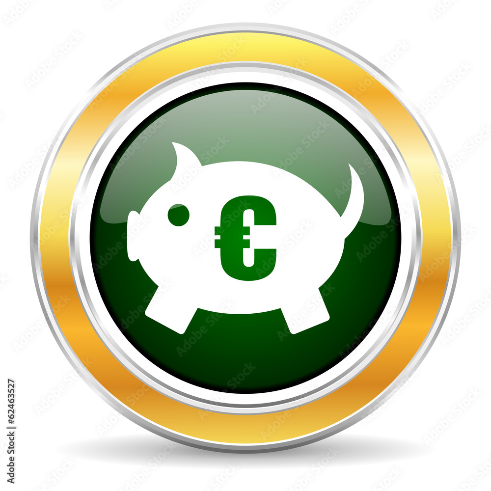 Fototapeta premium piggy bank icon