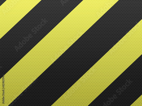 Hazard stripes sign