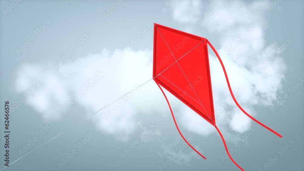 Fly a kite with alpha matte.	