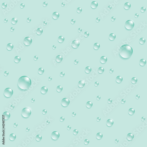 Drops seamless pattern on the blue background.