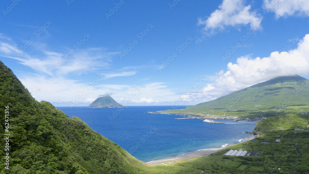 八丈富士と八丈小島