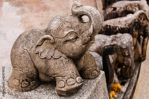 Baby elephant statue at shrine