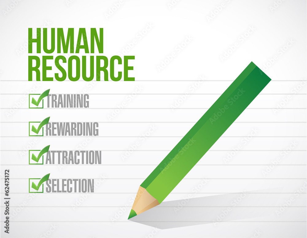 human resource check mark illustration