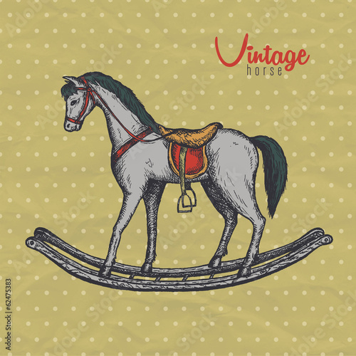 vintage horse toy