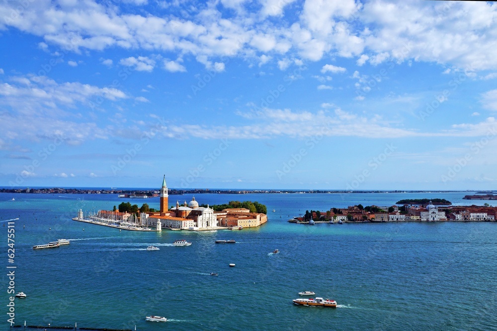 view of the Church of San Giorgio Maggiore and the Grand Canal,